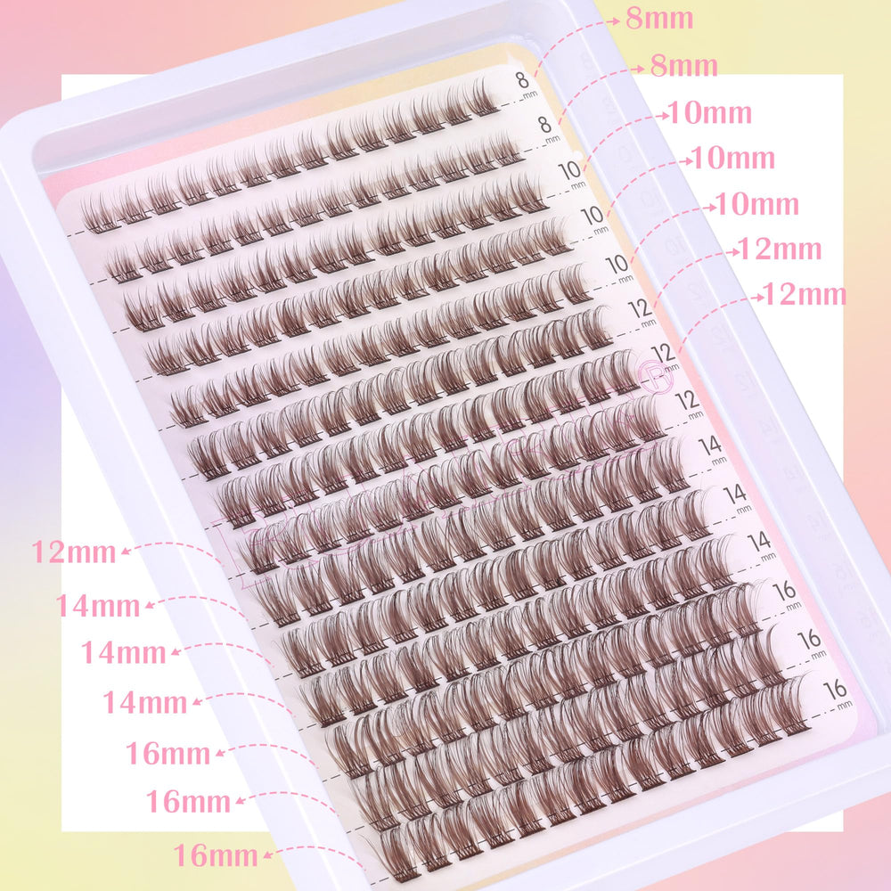 Ruairie reusable lash clusters for multiple uses with care