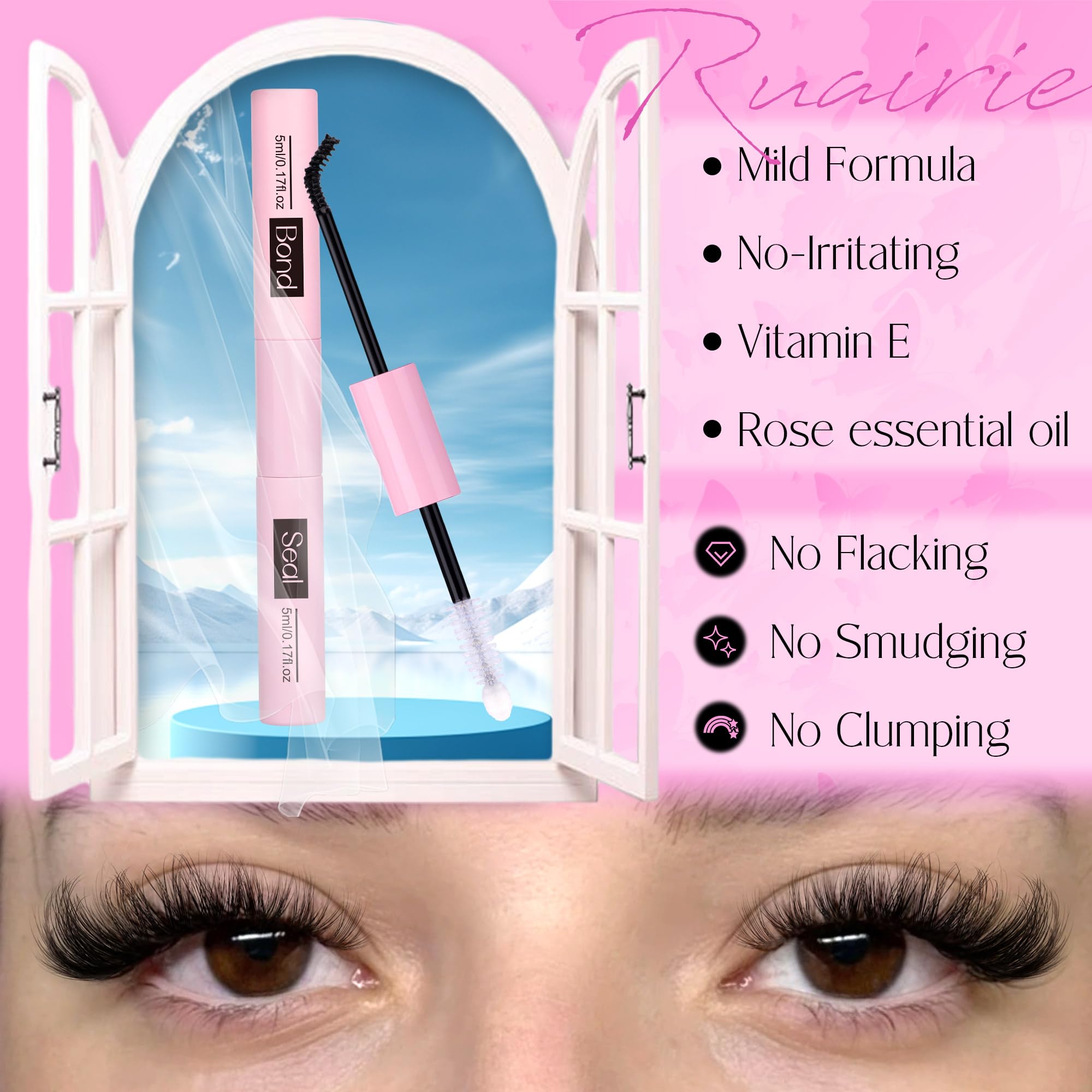 Ruairie formula with rose oil and vitamin E for gentle care