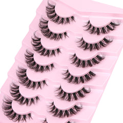 Ruairie soft clear band lashes that bend easily to fit eye shape.