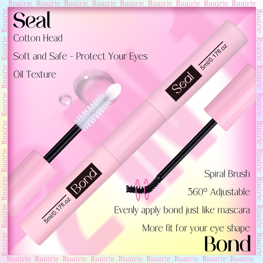 Ruairie waterproof lash glue close-up highlighting smudge-resistant hold