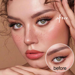 Ruairie wispy D-curly lash clusters in 9–11mm for a natural look.
