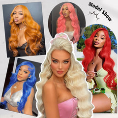 Ruaswey 13x6 lace front wig with deep parting for versatile styles and baby hair details