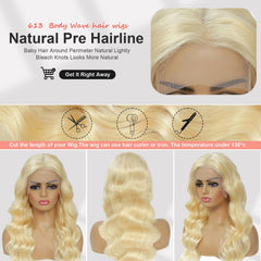 Ruaswey 200 density blonde wig offering full, natural volume and movement
