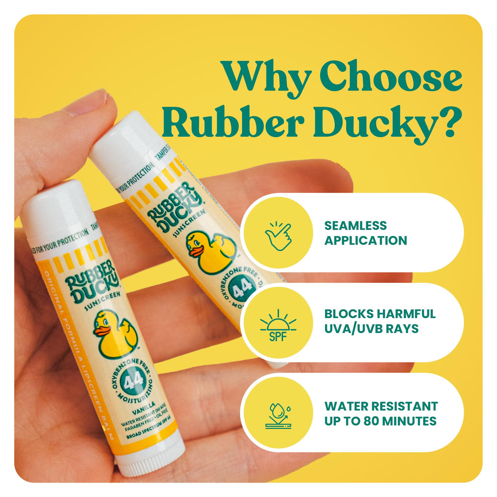 Rubber Ducky 3-pack ready for beach bag or travel kit.