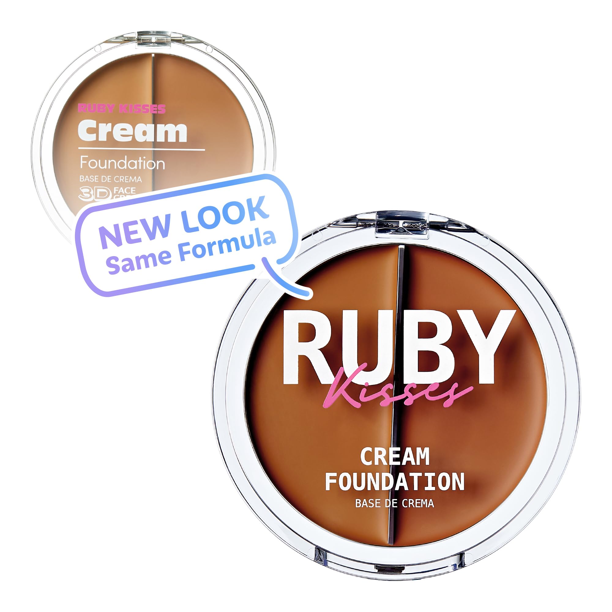 Ruby Kisses 3D Face Creator cobertura total en crema cremosa para difuminar fácilmente