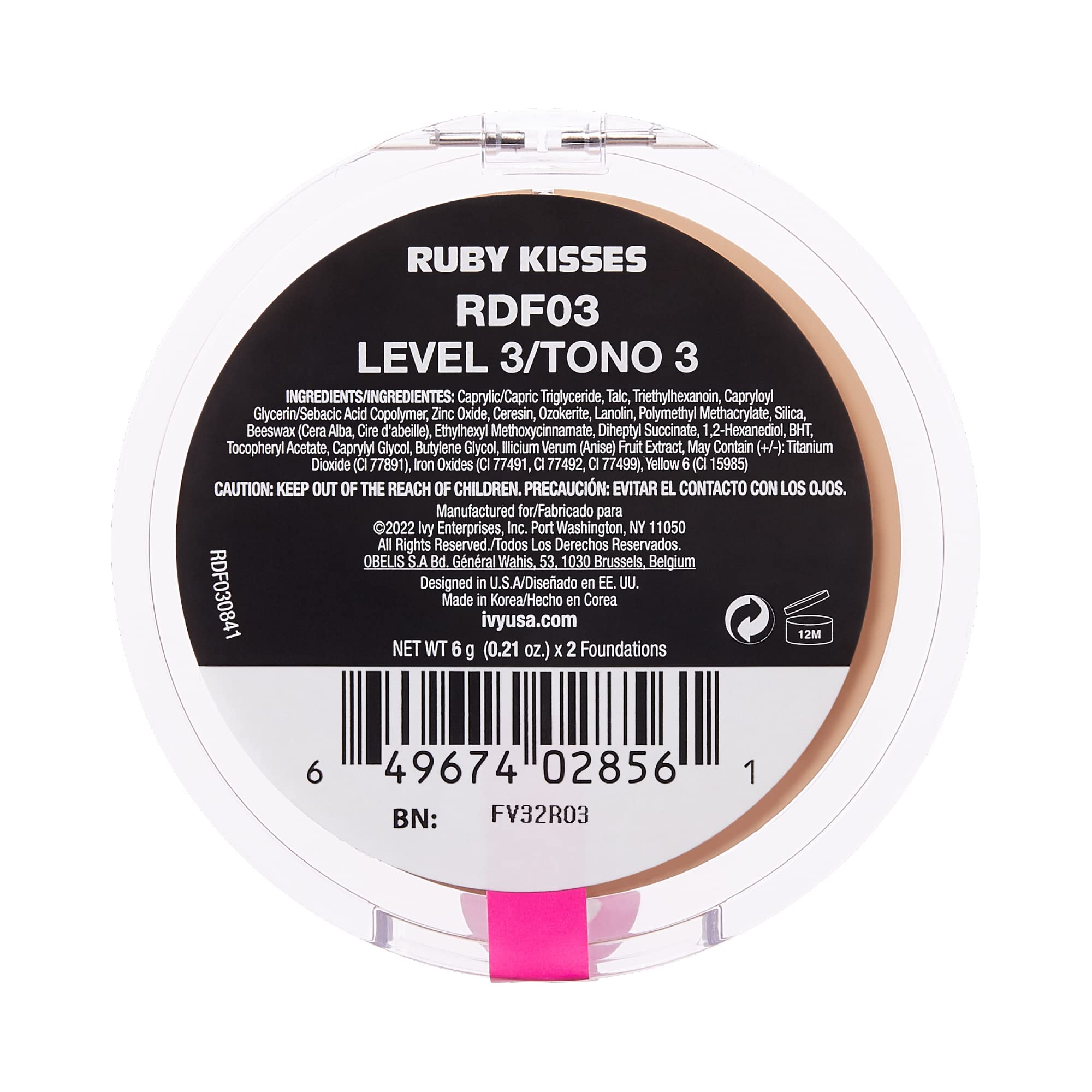 Ruby Kisses 3D Face Creator: duración larga para uso todo el día sin retoques