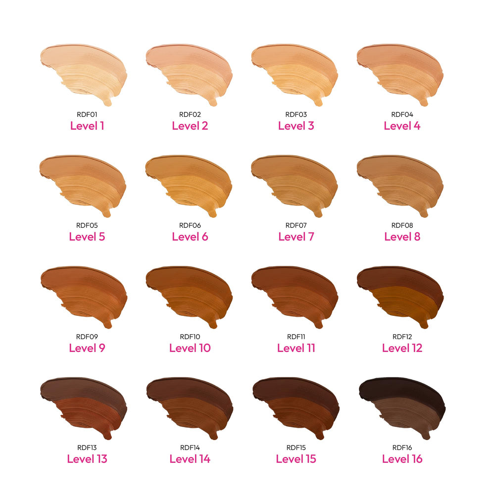 Paleta de contorno y maquillaje con Ruby Kisses 3D Face Creator para definir rasgos.