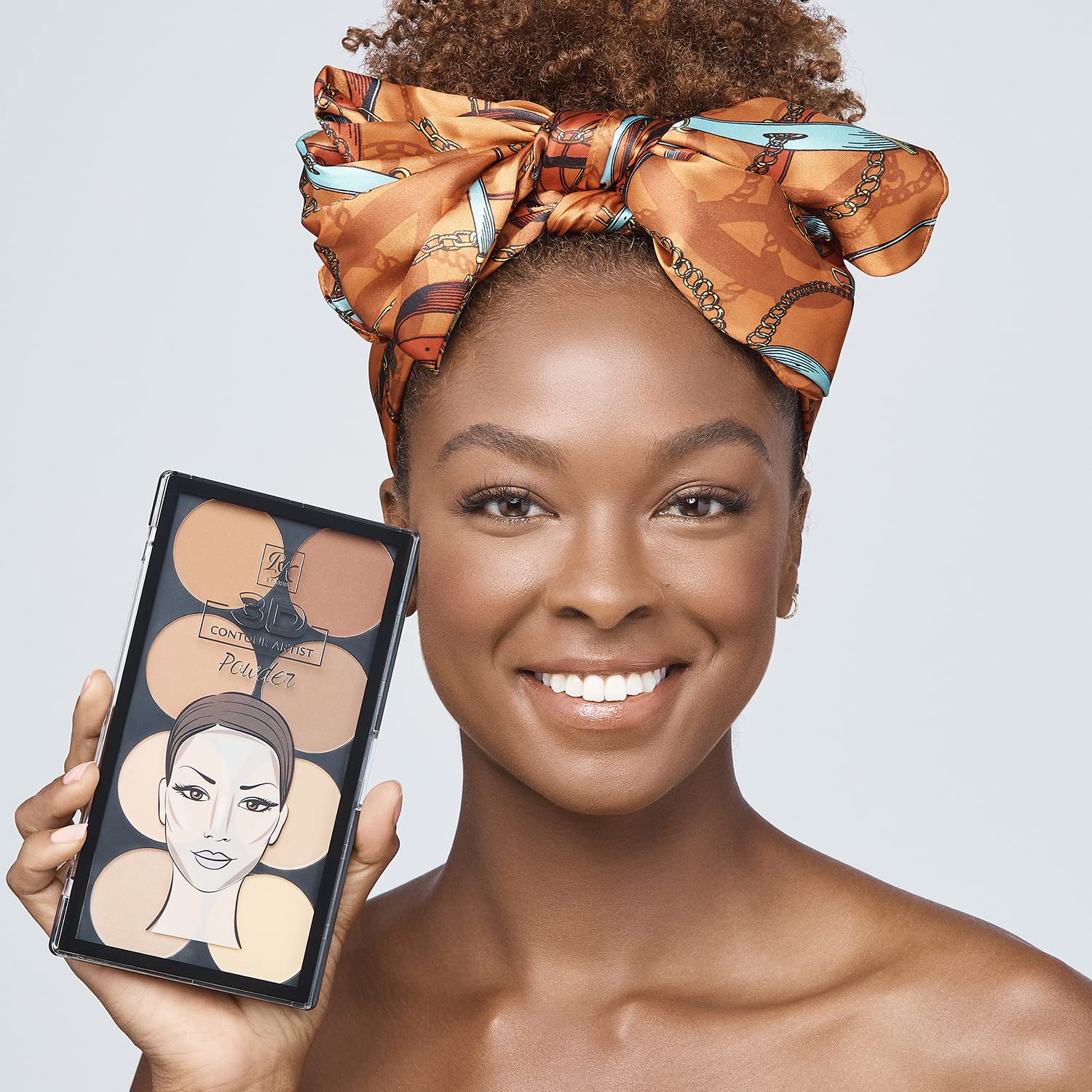 Ruby Kisses 3D contour palette highlighting cheekbones for definition