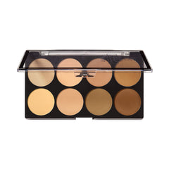 Swatches from Ruby Kisses 3D contour palette showing eight shade options
