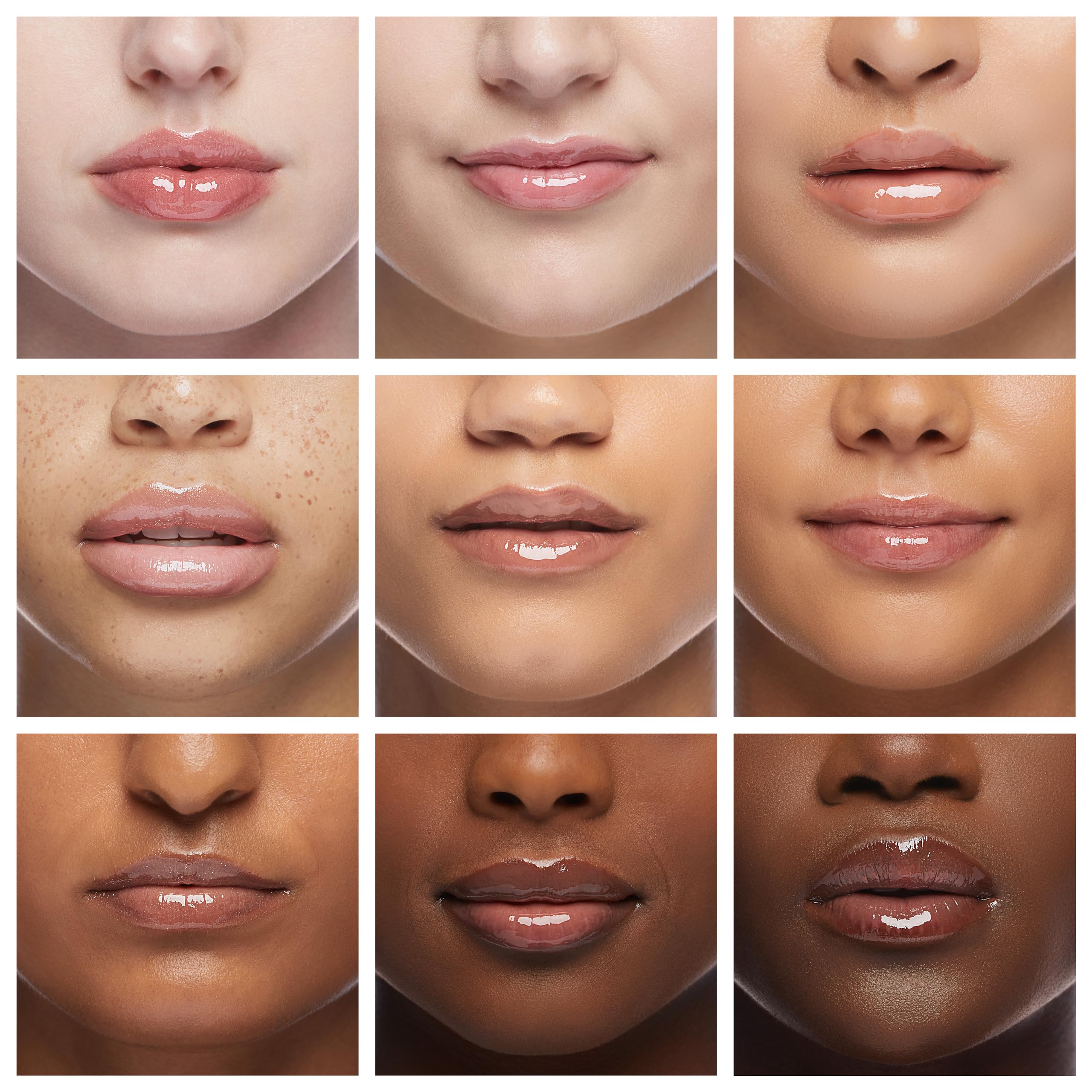 Fórmula con antioxidantes y aminoácidos del brillo labial Ruby Kisses.
