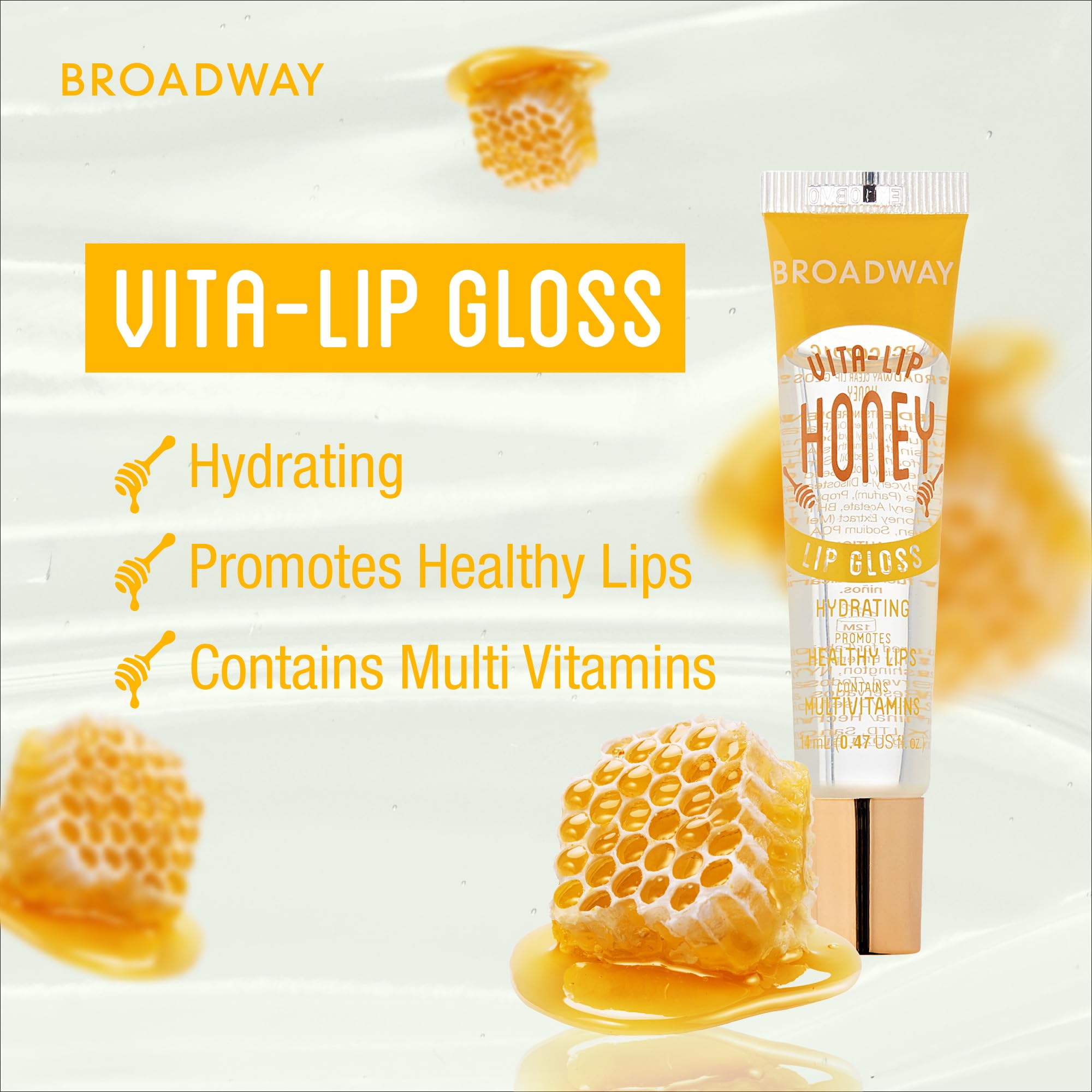 Brillo de Broadway Vita-Labial que realza el aspecto de los labios