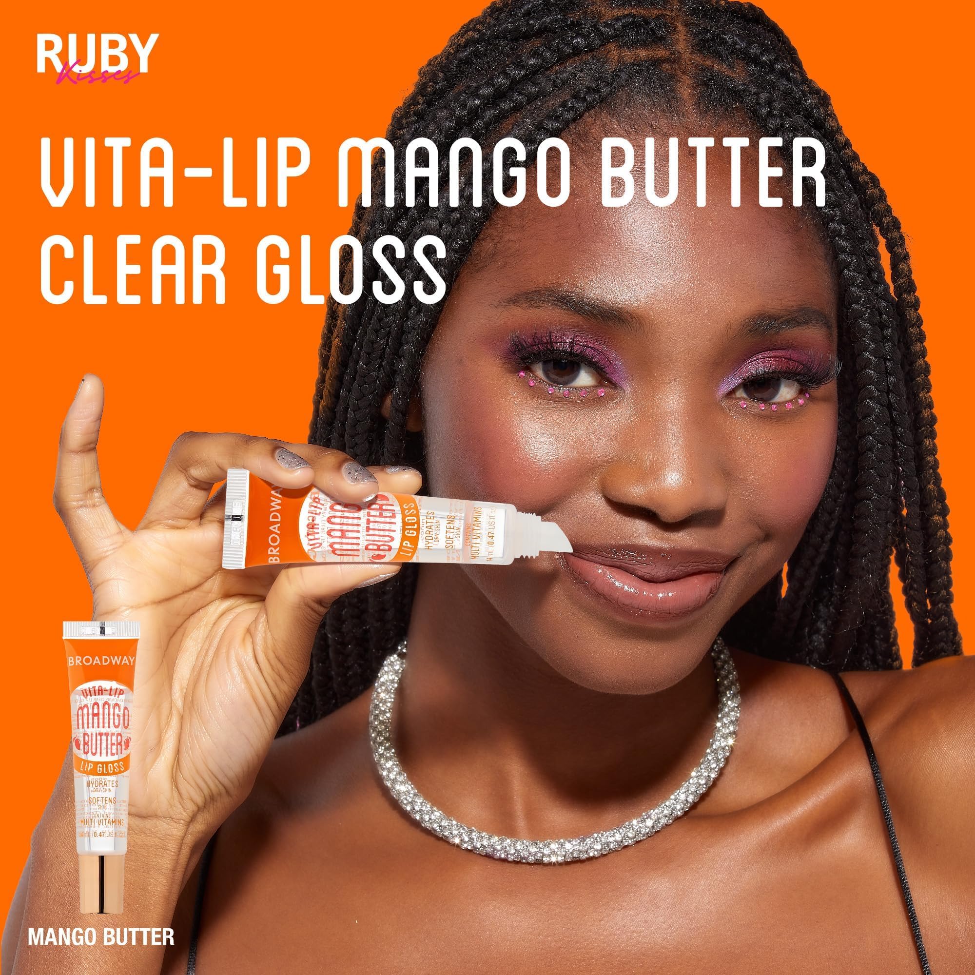 Ruby Kisses Broadway Vita-Lip Brillo duradero y nutritivo para labios