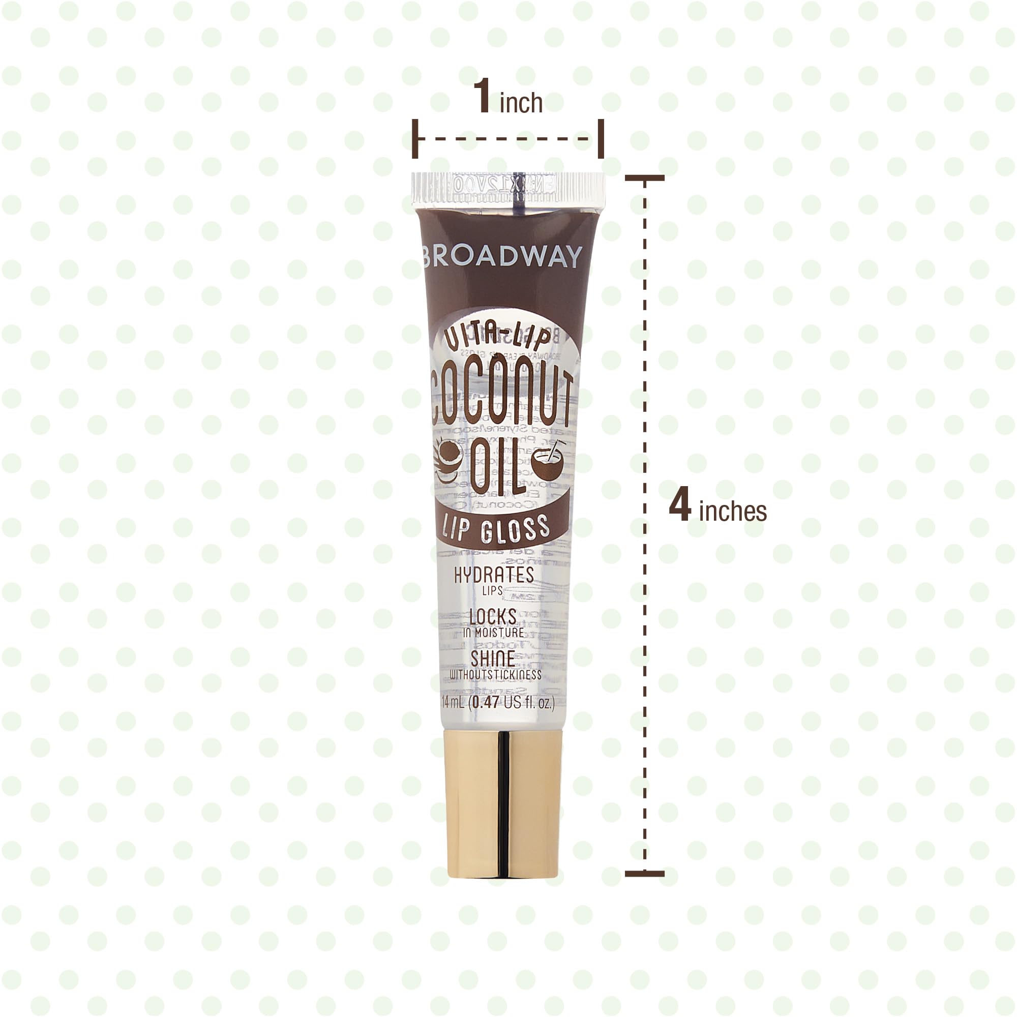 Ruby Kisses Broadway Vita-Lip Brillo no pegajoso para uso diario.