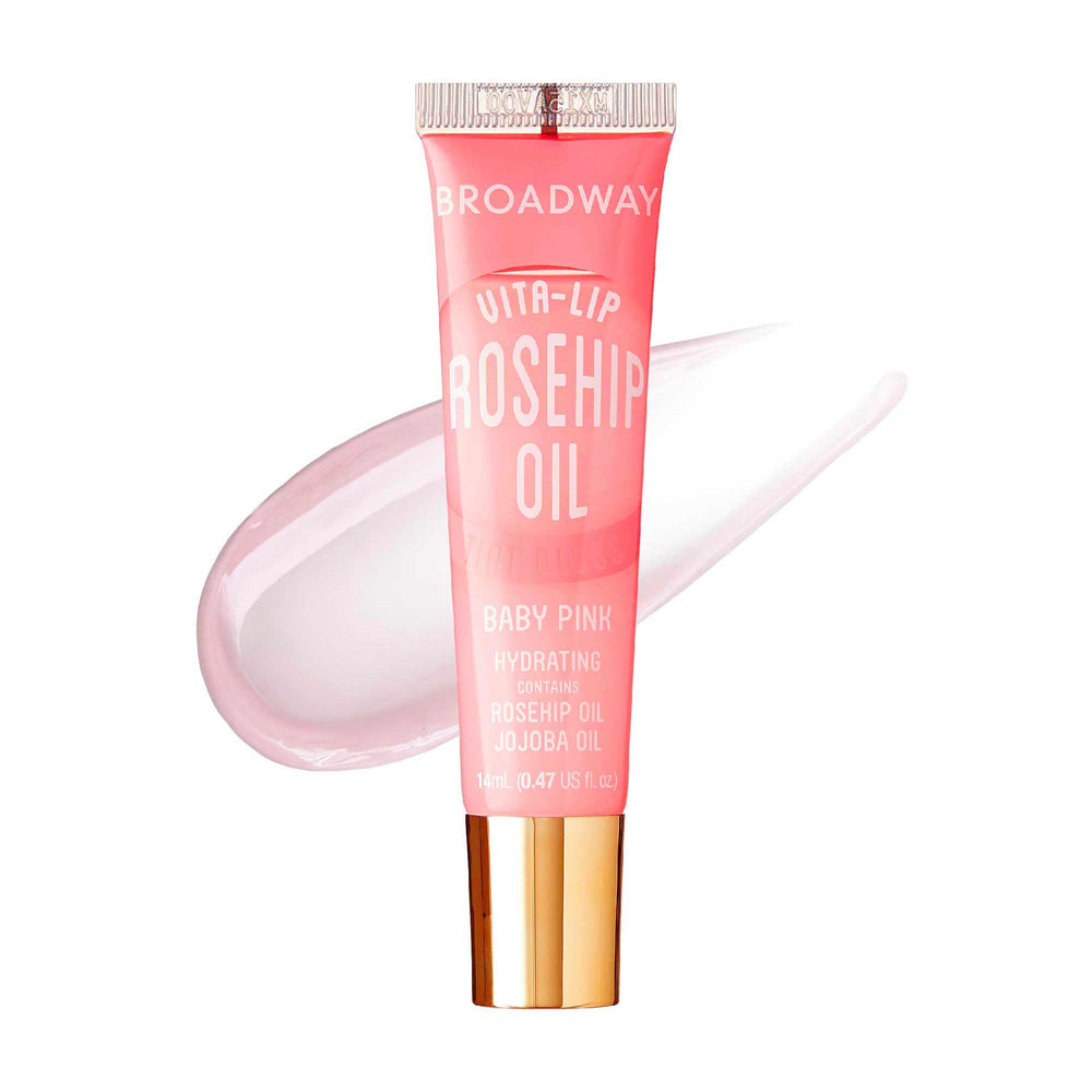 Ruby Kisses Broadway Vita-Lip en tono rosa chicle para retoques rápidos.