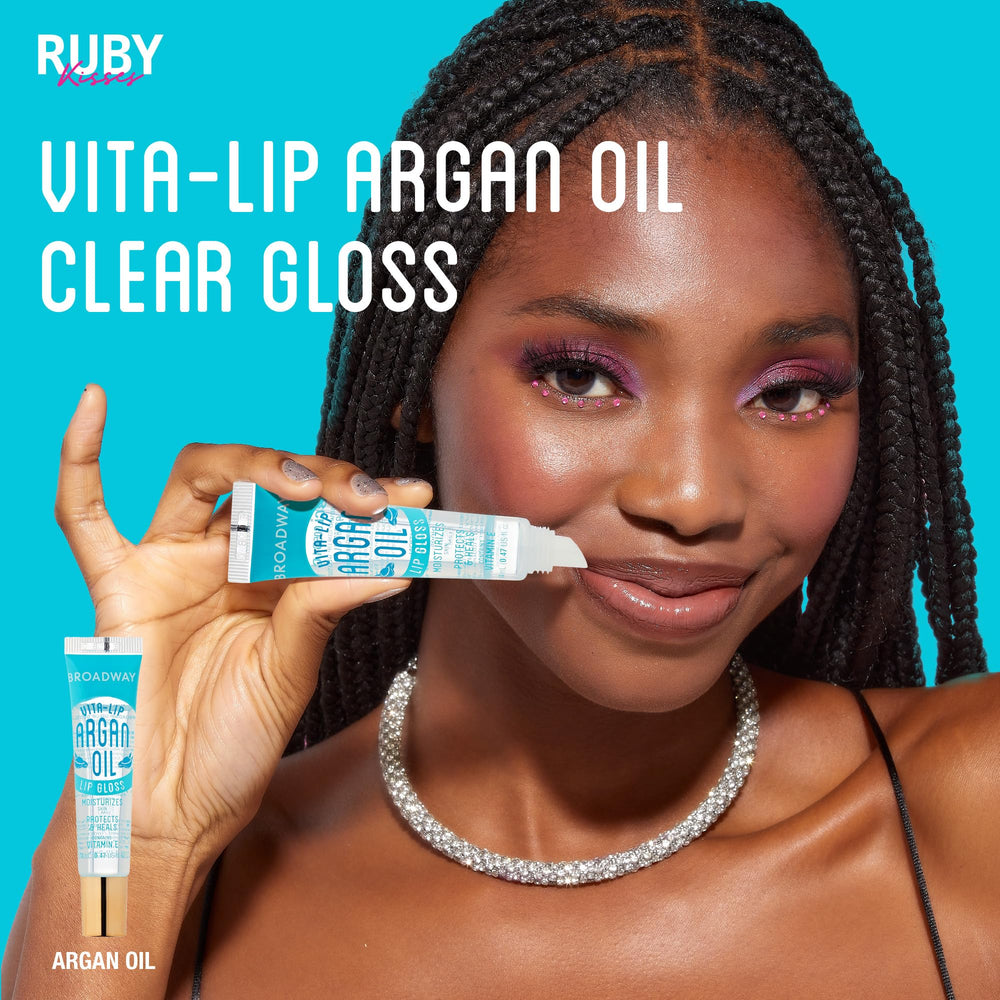 Ruby Kisses Broadway Vita-Lip gloss daily-use bottle for quick, hydrating lip glamour