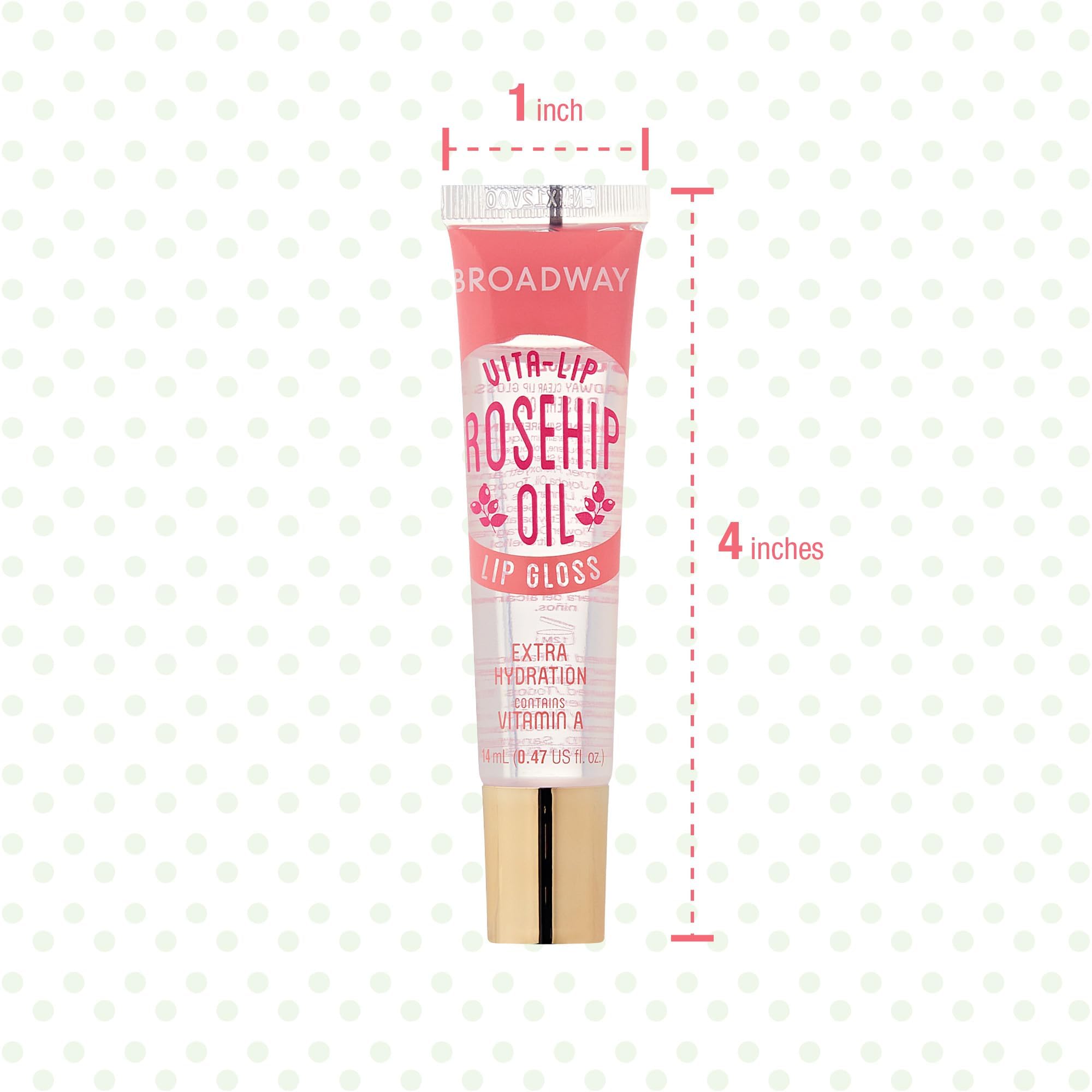 Ruby Kisses Broadway Vita-Lip Gloss acabado no pegajoso y cómodo.