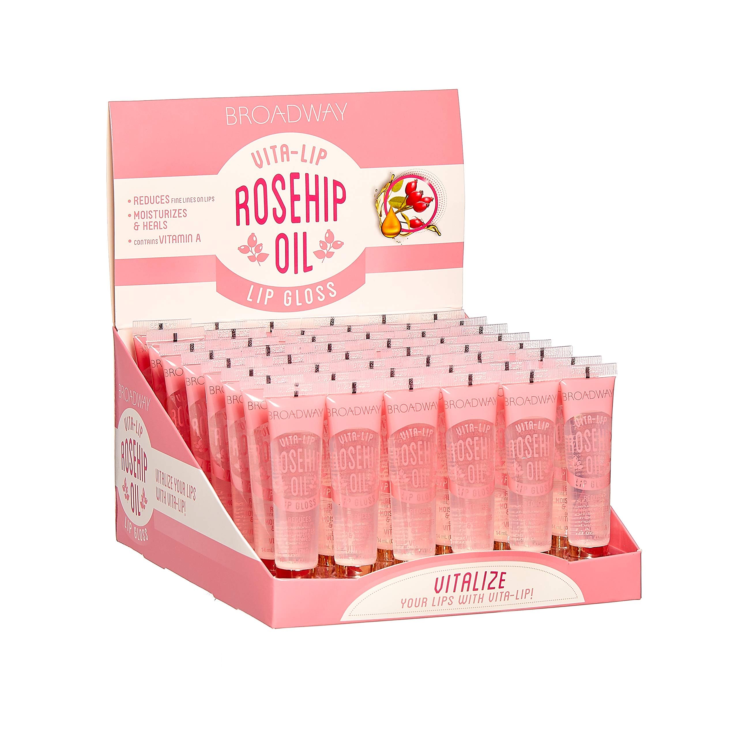 Ruby Kisses Broadway Vita-Lip Gloss vitaminas nutren y protegen labios.
