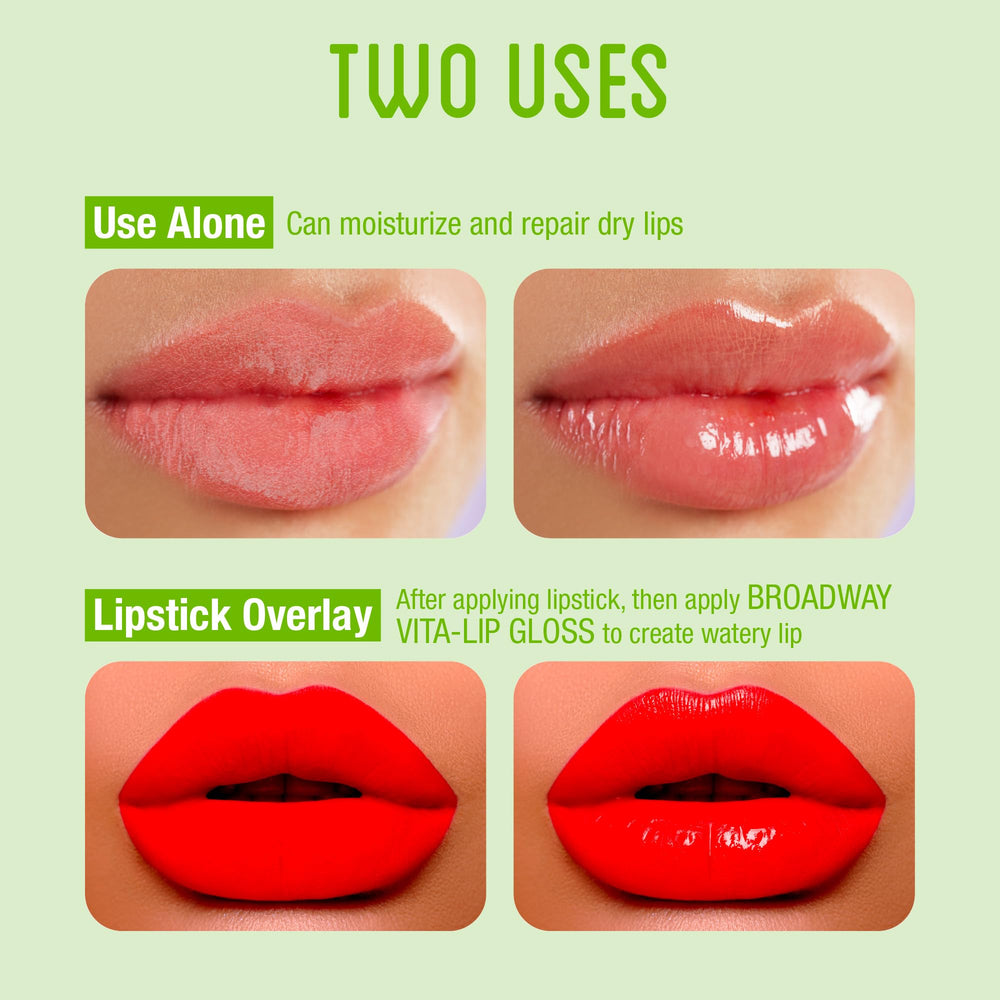 Ruby Kisses Broadway Vita-Lip gloss vitamin enriched formula nourishes lips