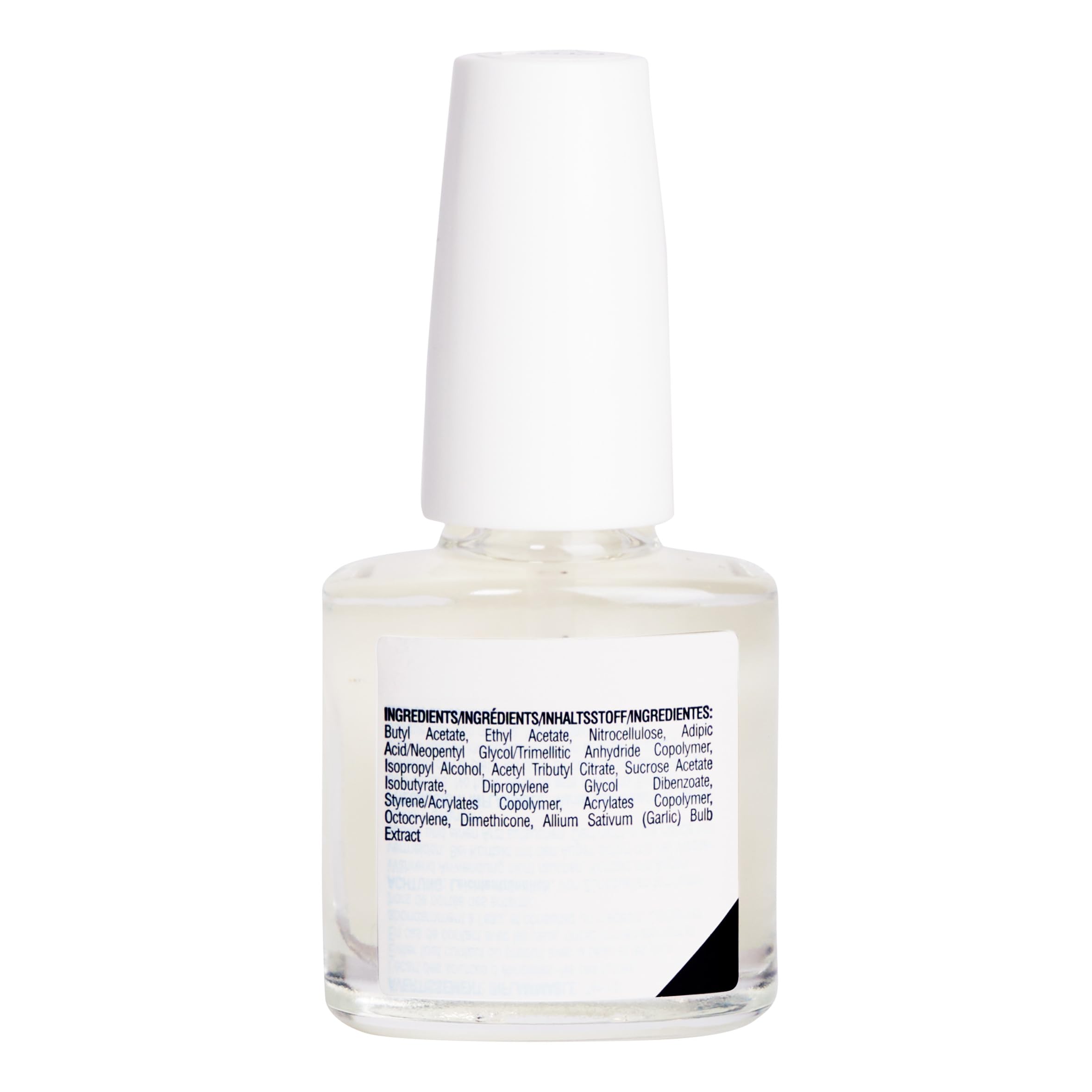 Ruby Kisses Crecimiento y reparación de uñas, primer plano de aplicación.