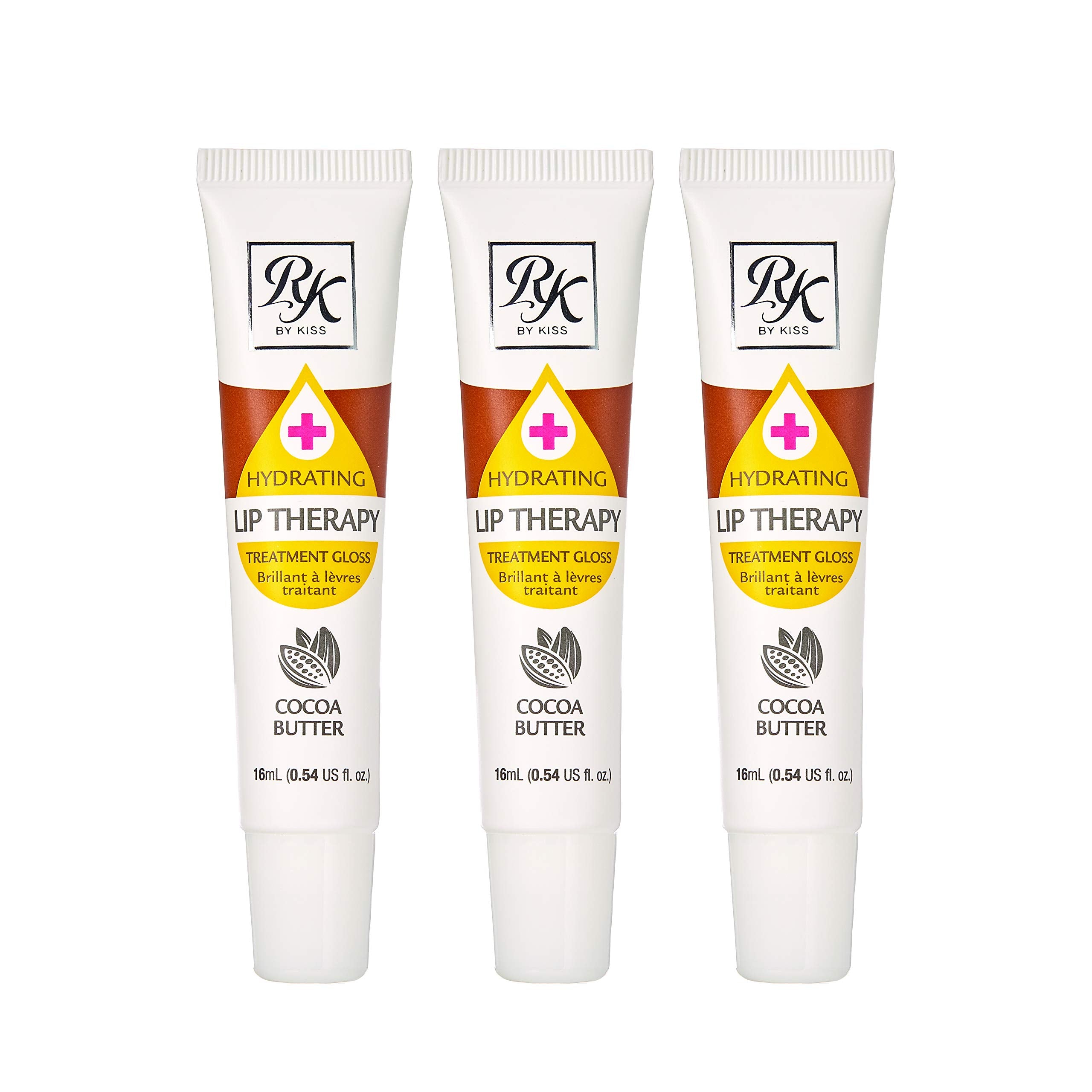 Ruby Kisses Hydrating Lip Therapy gloss cocoa butter, front view, deep moisture