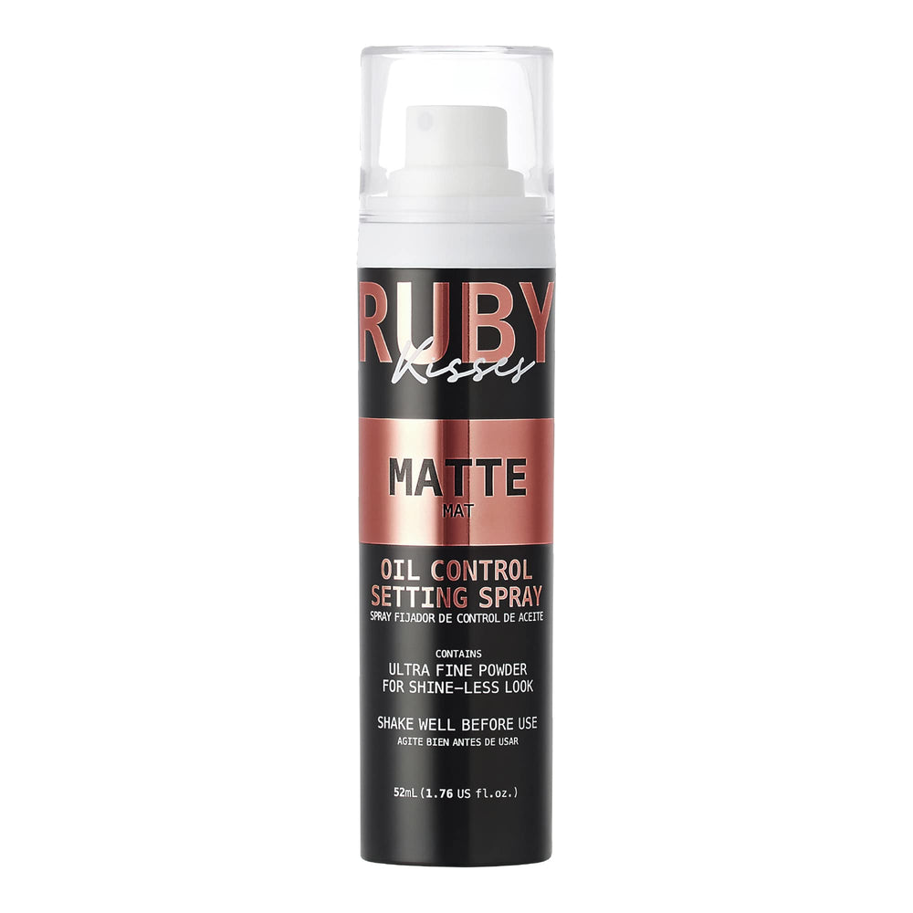 Ruby Kisses Setting Spray ultra-fine mist for lasting makeup hold and refreshed skin.
