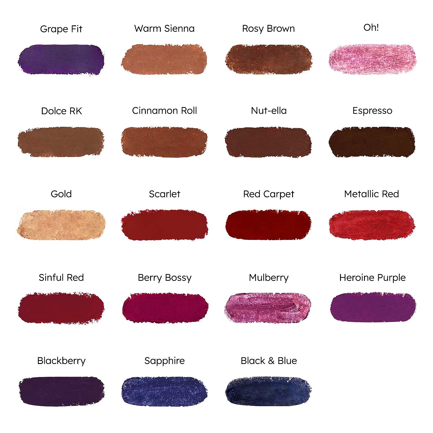 Ruby Kisses Ultra Matte Dark Plum Scene color tab for shade comparison.