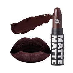 Ruby Kisses Ultra Matte Dark Plum Scene packaging, sleek design for on-the-go touch-ups.