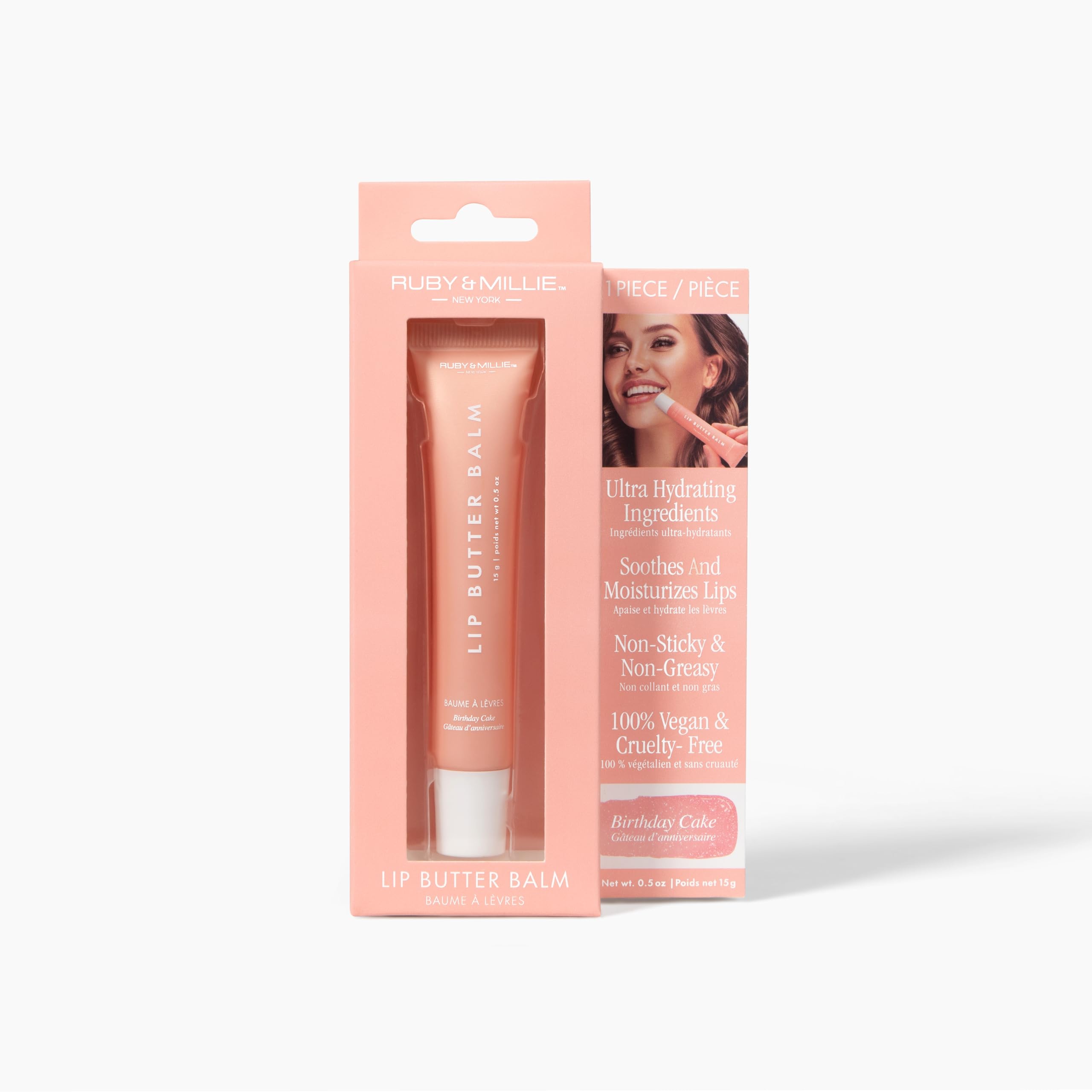 Envase compacto de Ruby & Millie pensado para retoques.