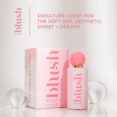 Rue 21 Blush cap closeup reveals premium bottle details and gifting appeal