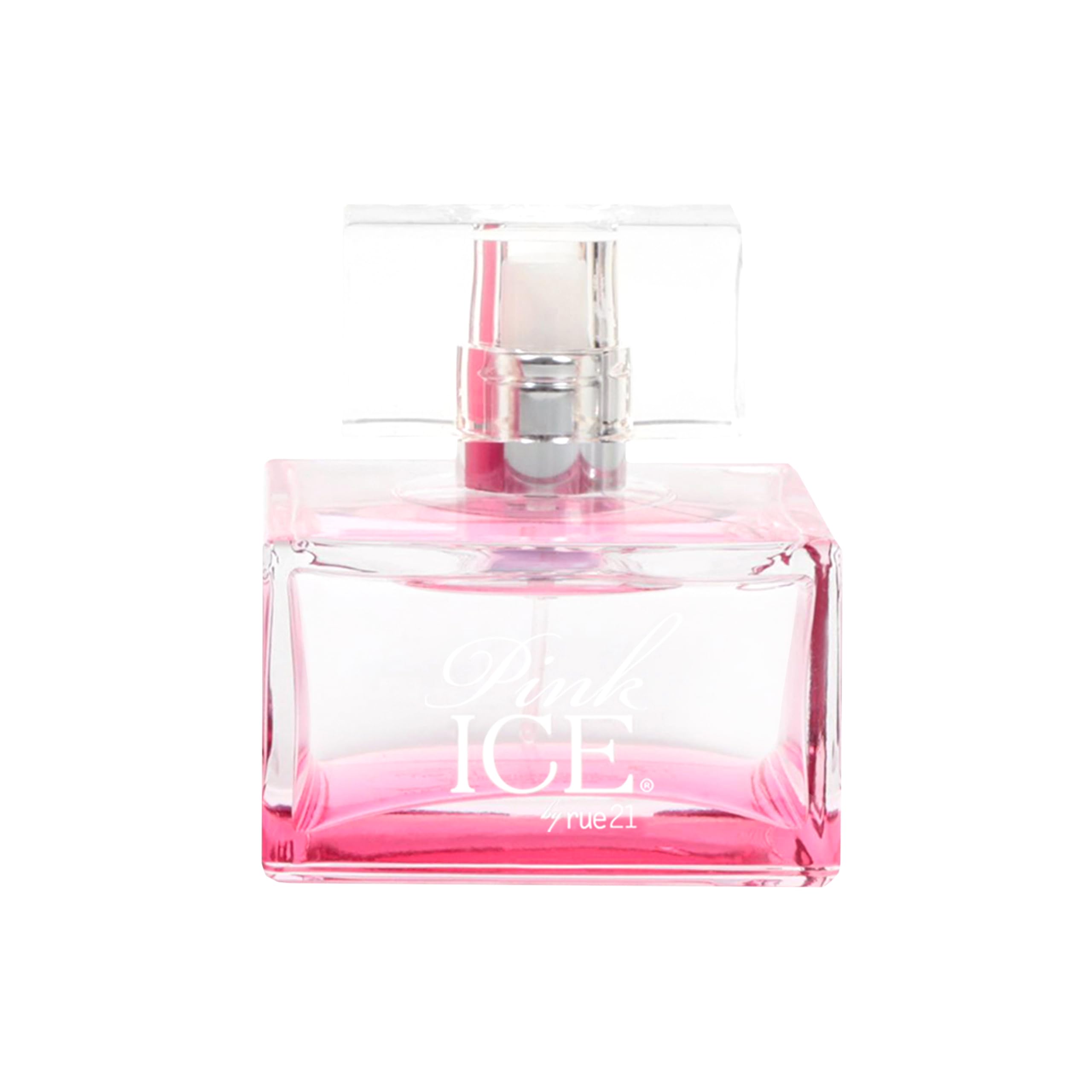Rue 21 Pink Ice bottle front view, ready for daily wear.
