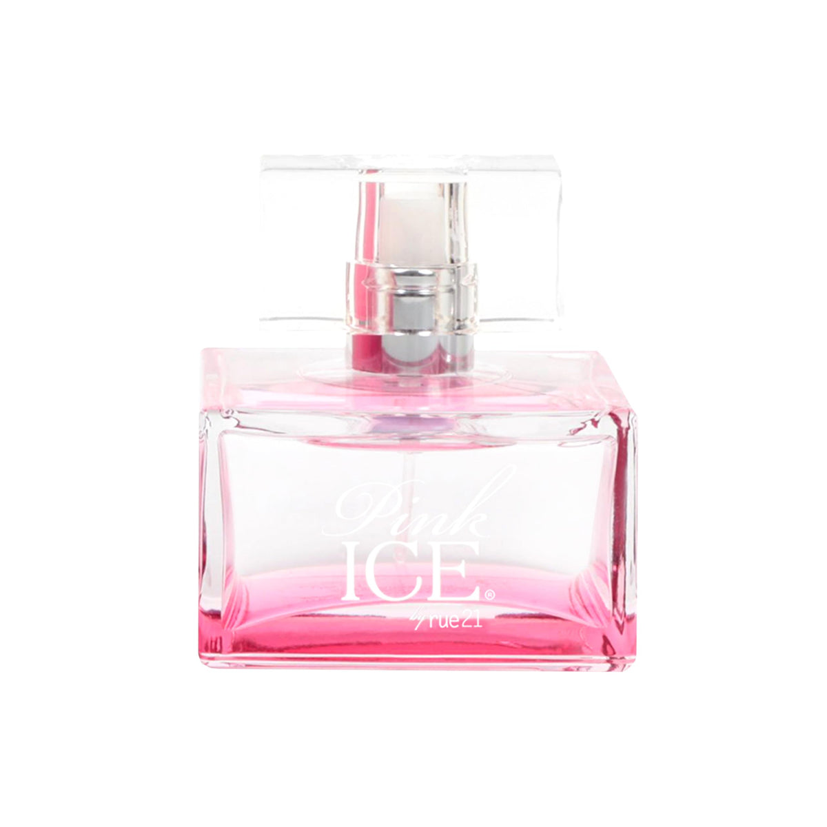 Rue 21 Pink Ice bottle front view, ready for daily wear.