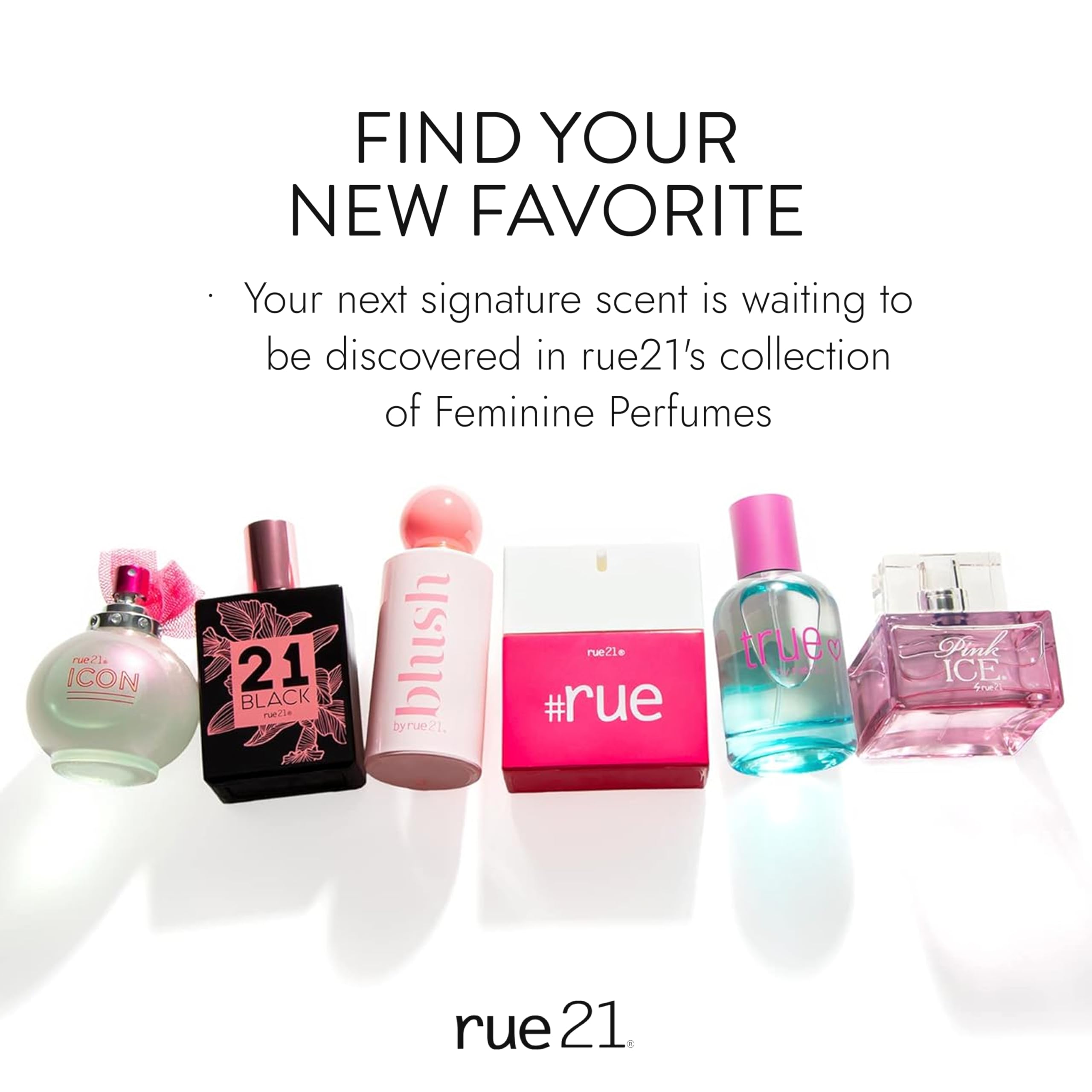 Rue 21 Pink Ice on display with soft florals.