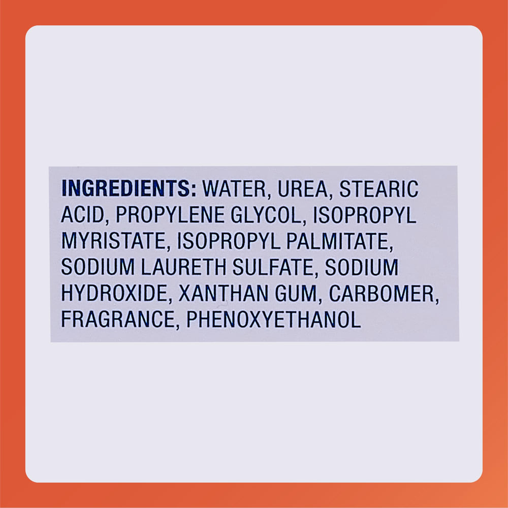 Rugby Laboratories urea 20% cream close-up texture showing absorption.