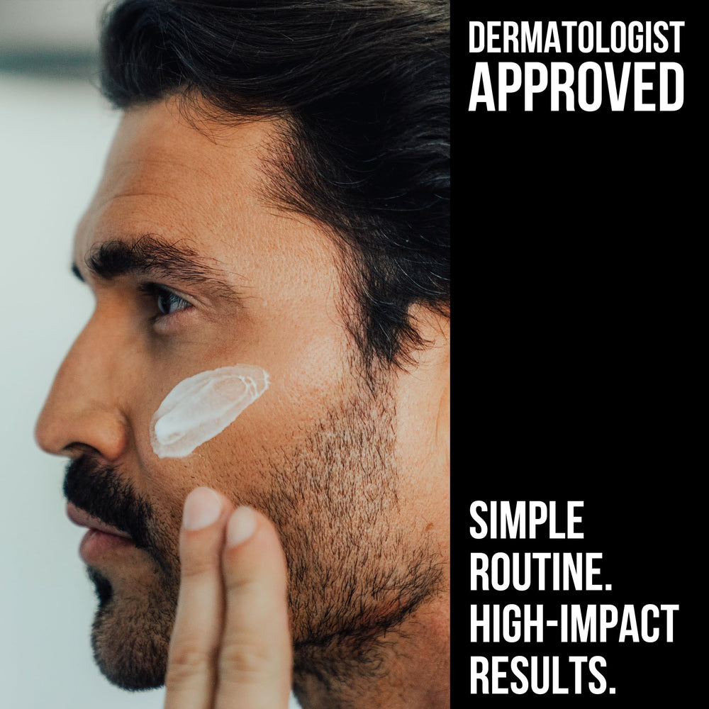 Rugged & Dapper ingredients panel featuring peptides and botanicals