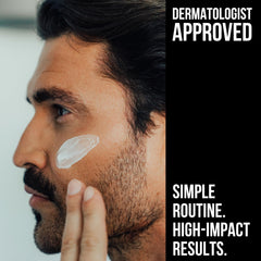 Rugged & Dapper ingredients panel featuring peptides and botanicals