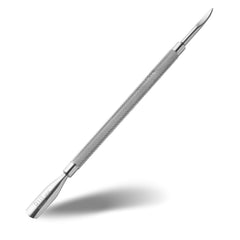 Rui Smiths Pro Cuticle Pusher two ends in polished stainless steel for precise prep