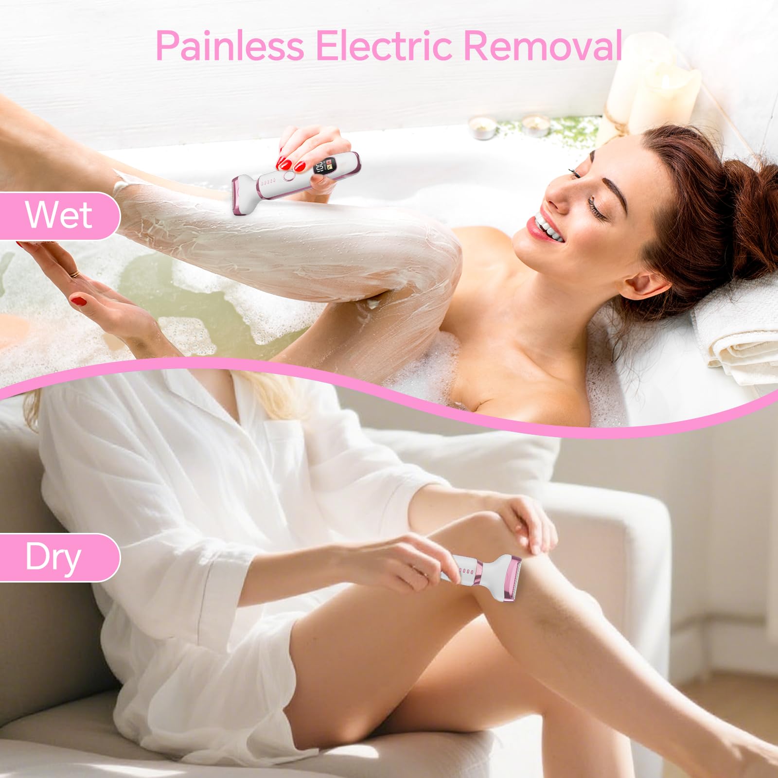 RUIBO portable rechargeable design fits in a purse for on-the-go grooming.