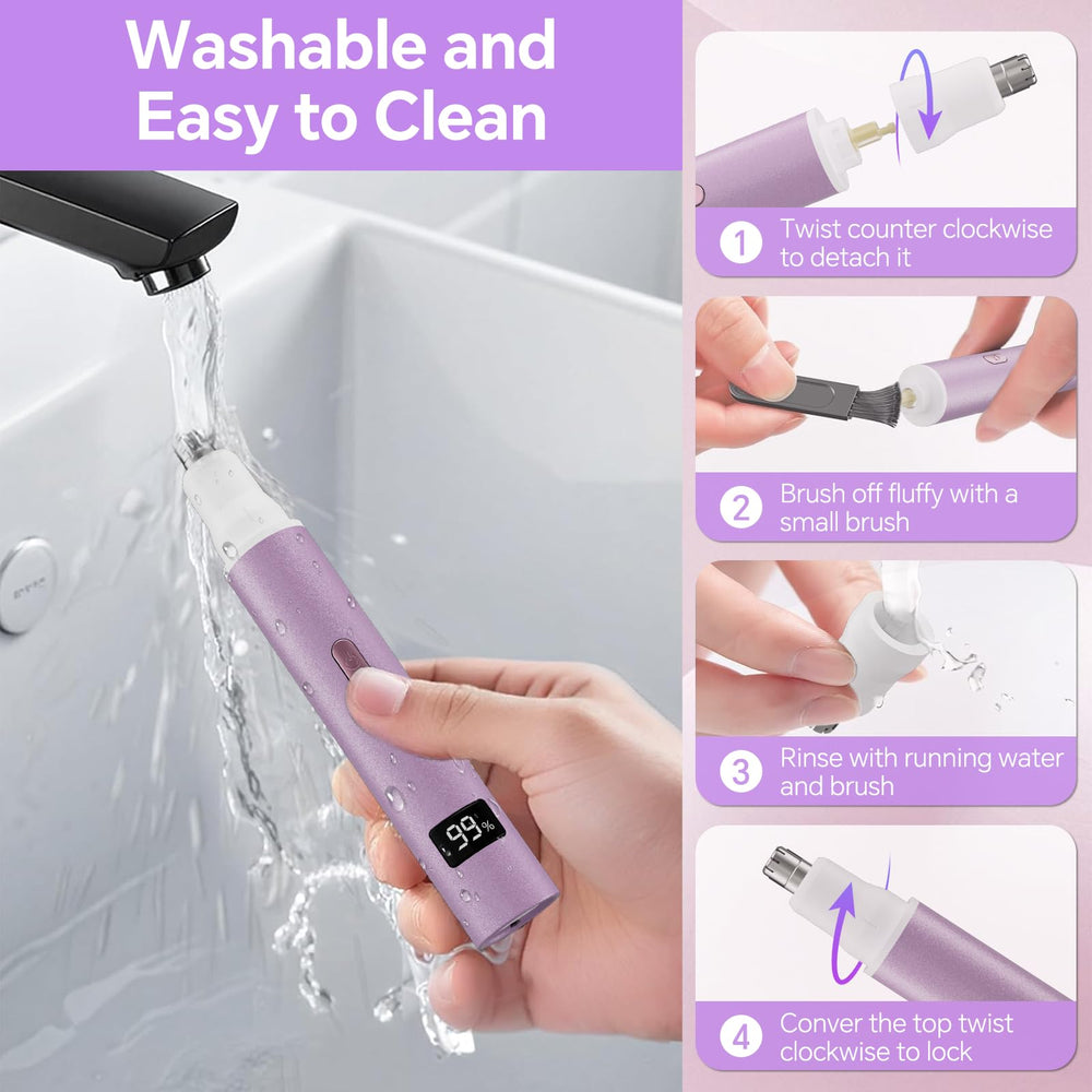 RUIM USB-C rechargeable trimmer with LED display for easy power tracking