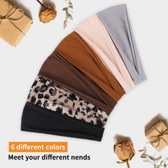 RuiYok six-color headbands set offers versatile color options to match outfits.