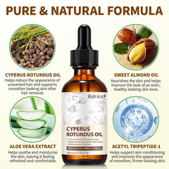 Rulviou masaje corporal con aceite para piel nutrida y calmada