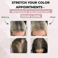 Rumi Cosmetiques HairMagic+ hairline filler minimizes visible part lines with precision.