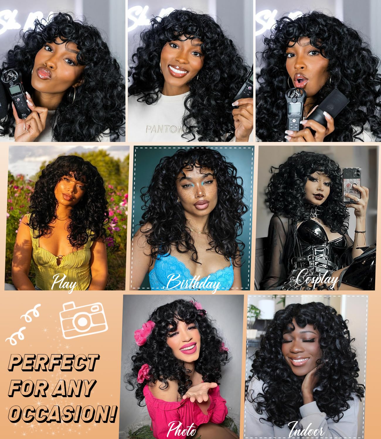 RunM hair daily wear or cosplay look for versatile occasions