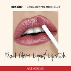 Runway Rogue Pearl Glam metallic finish close-up highlights silver and gold shine.