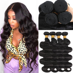 Ruola human hair bundles 12-30 inch length for natural fullness.