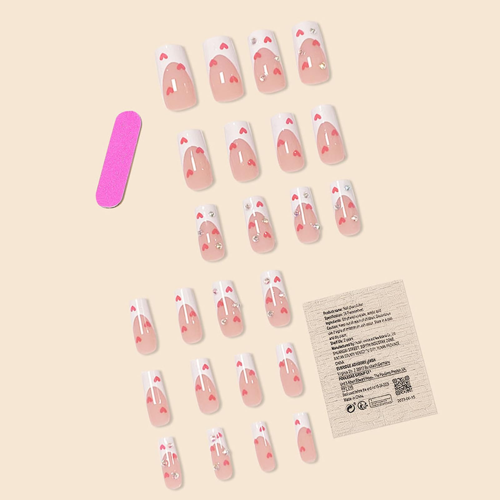RUPOFUZA nail file and jelly glue set enables reusable wear