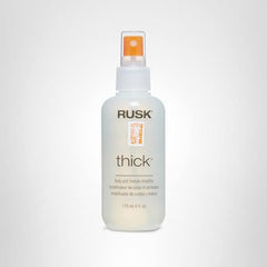 RUSK botella en primer plano muestra brillo y cuerpo.