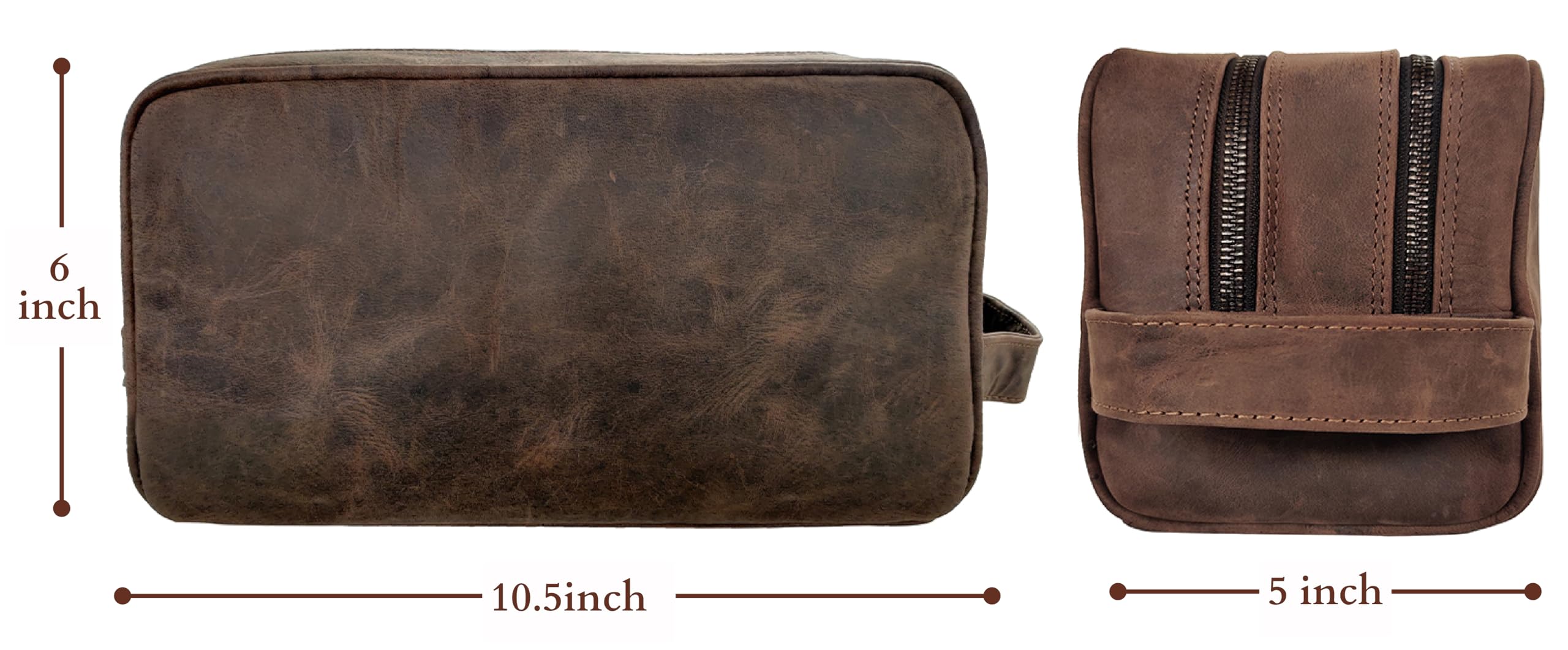 RUSTIC TOWN dual compartments keep razors, creams, and makeup neatly separated.