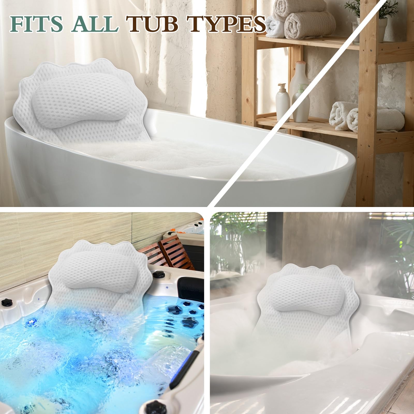 RUVINCE fits all tubs for versatile home spa sessions.