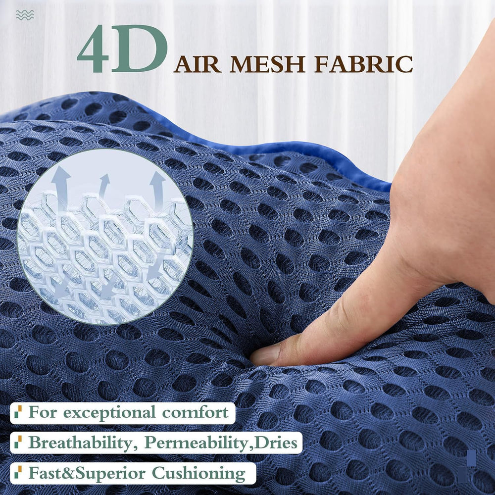 RUVINCE back and shoulder padding supports a relaxed soak