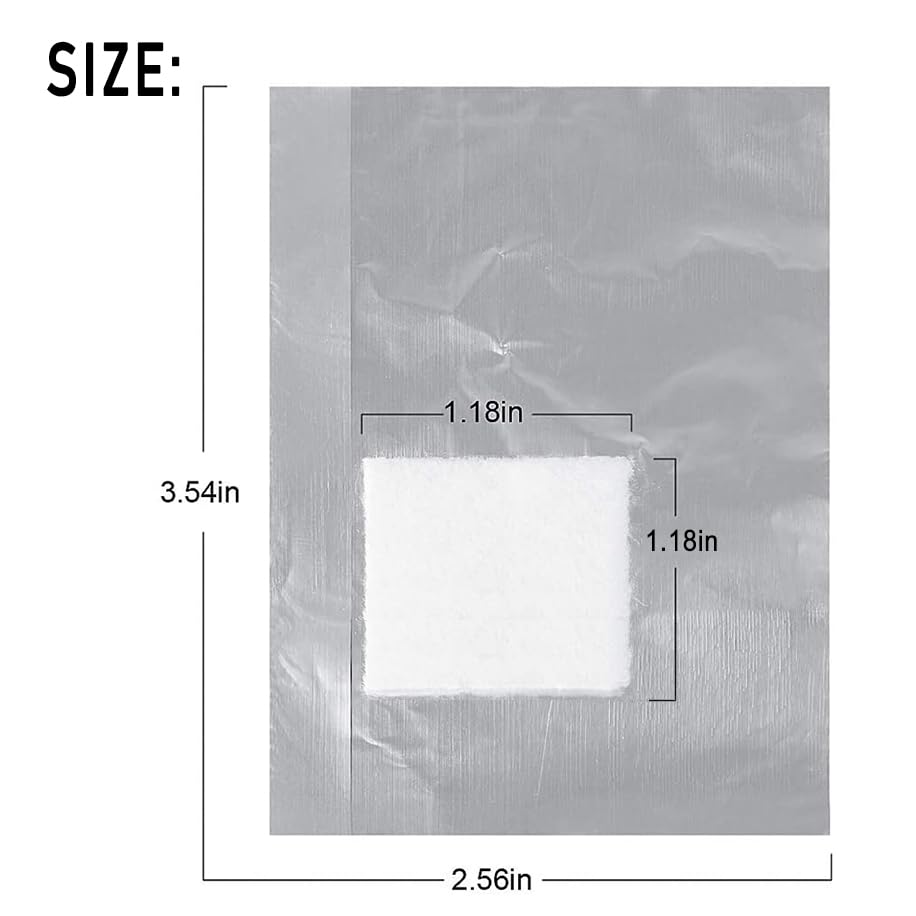 Rvetol envoltura de aluminio para uñas, contacto reducido con acetona.